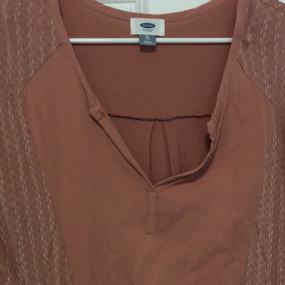 Dusty pink short-sleeves shirt - Picture 2 of 3
